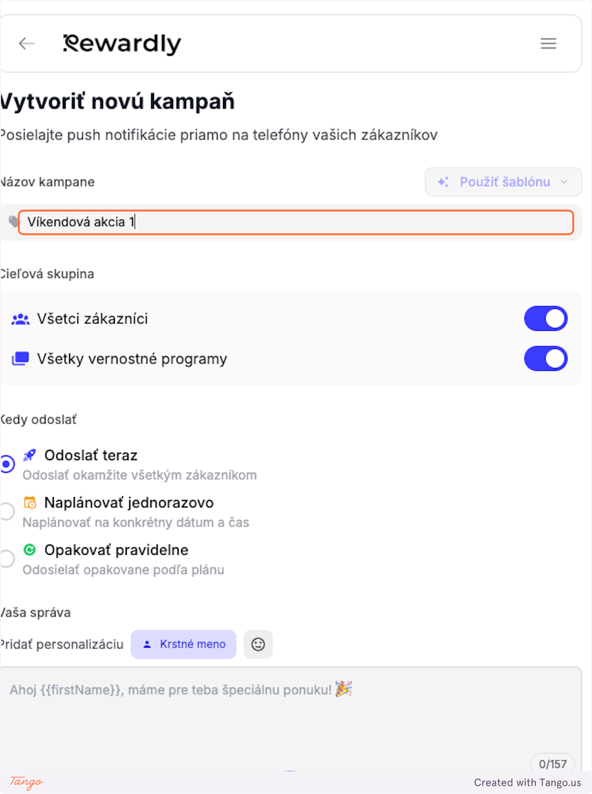 Type "Víkendová akcia 1+1"