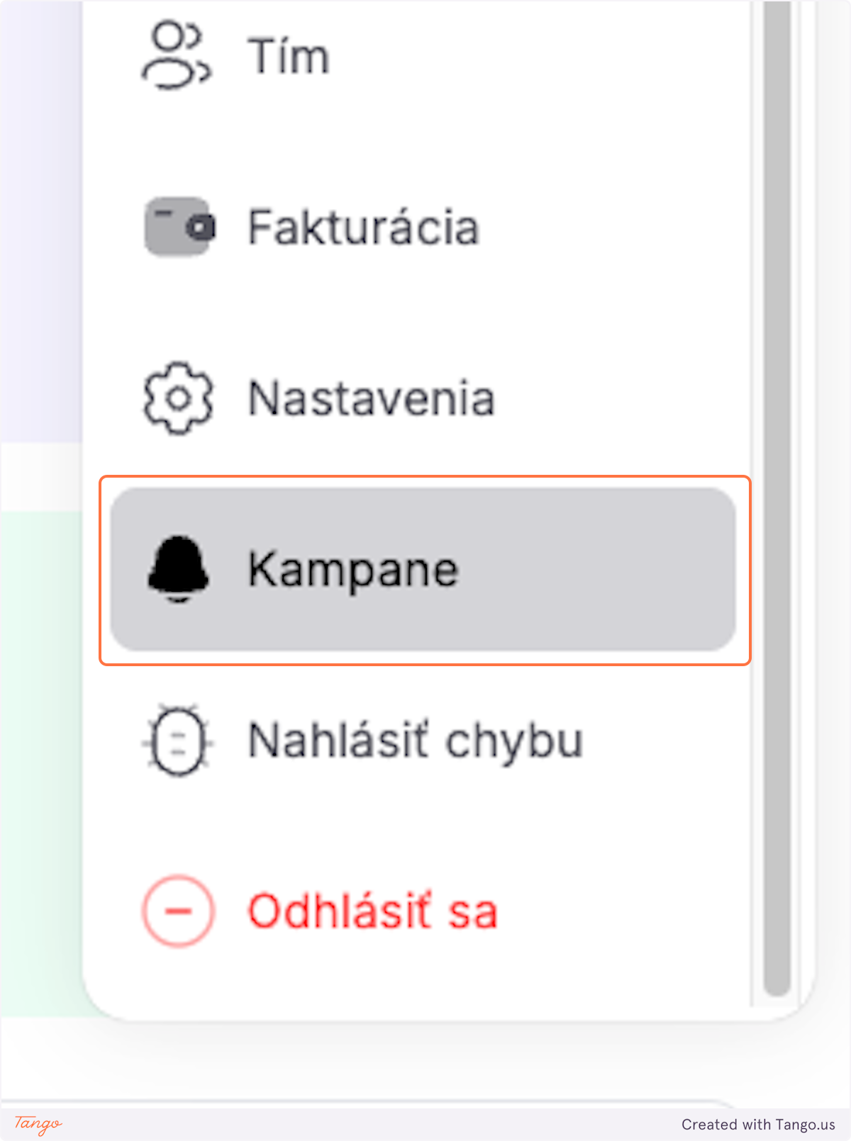Click on Kampane
